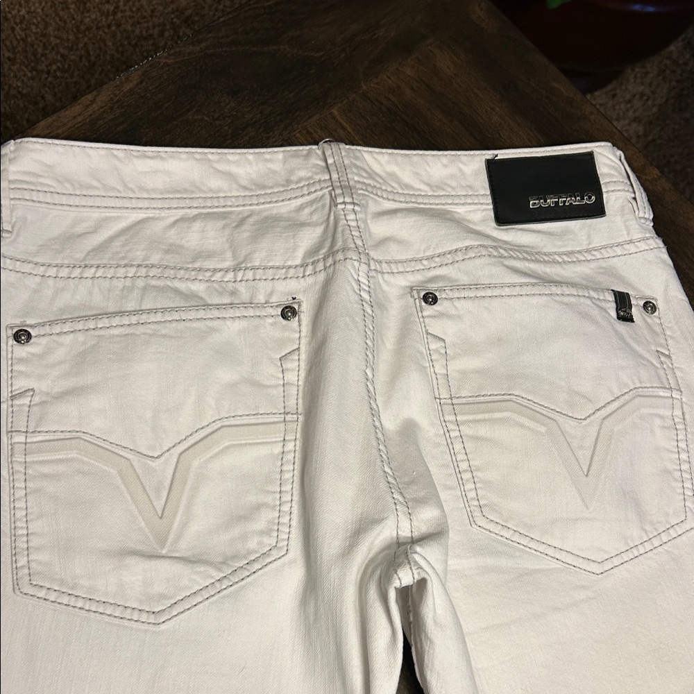 Buffalo David Bitton Men's White Kemitch Slim Boot King Fit Jean - Picture 13 of 14